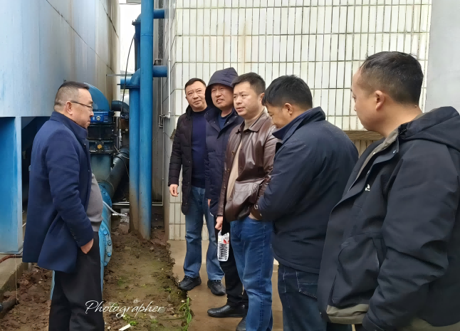 武引中心领导莅临观太水厂 调研水资源监测系统工作